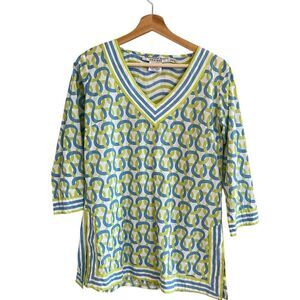Gretchen Scott Womens Tunic Coverup Top Size S Beachy Resort Vacation Coastal